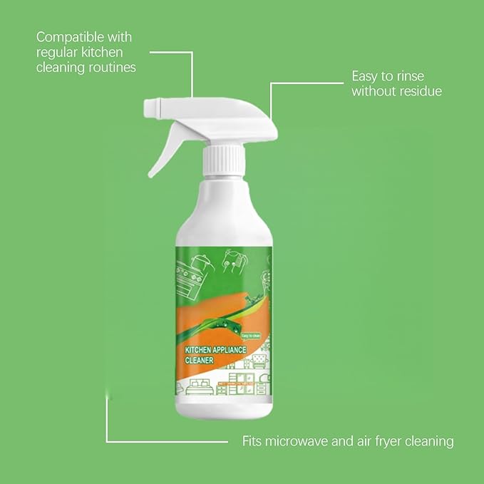 Kitchen Cleanse Formulation Appliances Electrolyzed Ions Kitchen Appliance Cleaner Spray Stain Remover For Stove/Range Hood Stove &amp Oven Cleaner Heavy Duty Multi-Surface Cleaning Spray (1)