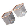 PRETYZOOM 2pcs Trash Can Sturdy Design Heavy-Duty Wastebasket for Kitchen Bathroom Office Garbage Bin Press Ring