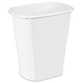 Sterilite 5.5 Gallon Rectangular Wastebasket Open-top Medium Sized Trash Can for the Bathroom Bedroom or Office White 12-Pack