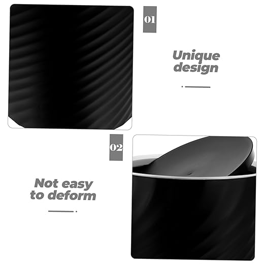 Creative Covered Trash Can Bathroom Litter Bin with Lid for Office Bedroom Living Room Sturdy Plastic Wastebasket for Home Use