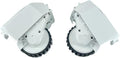 Original Right and Left Wheels Compatible for AIRROBO T10+ Vacuum Cleaner Part (Color : White L R)