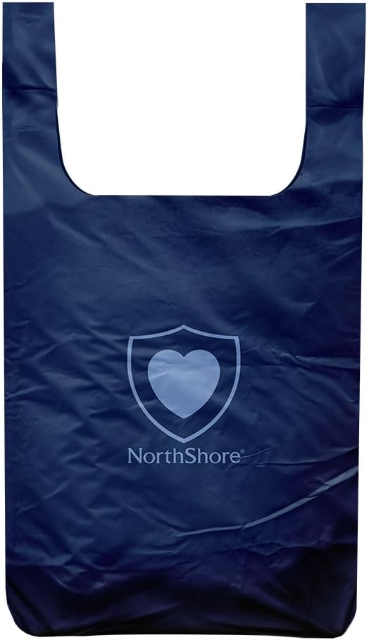 NorthShore DiscreetShield Disposal Bags for Adult Diapers 75-Count Opaque Navy Scented Easy-Tie Handles