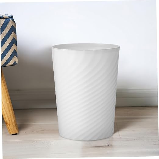 OUNONA Plastic Wastebasket No Lid Trash Can for Bathroom Office Bedroom Slim Garbage Can for Home Use Easy to Clean Versatile Trash Container