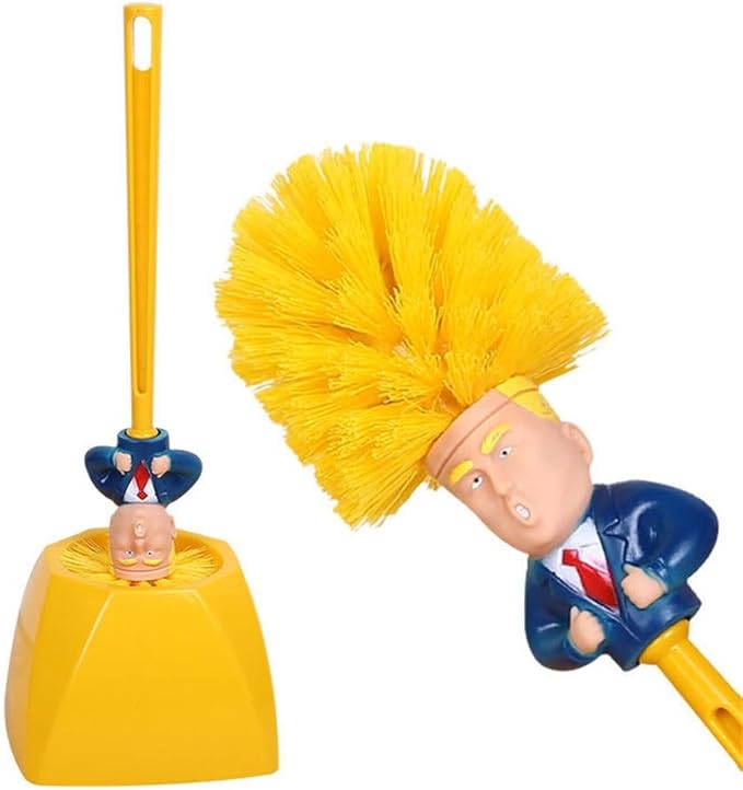 2PCS SetFunny Toilet Brush SetsCompact Size Toilet Bowl Brushes and Holder Toilet Brushes for Bathroom Tools