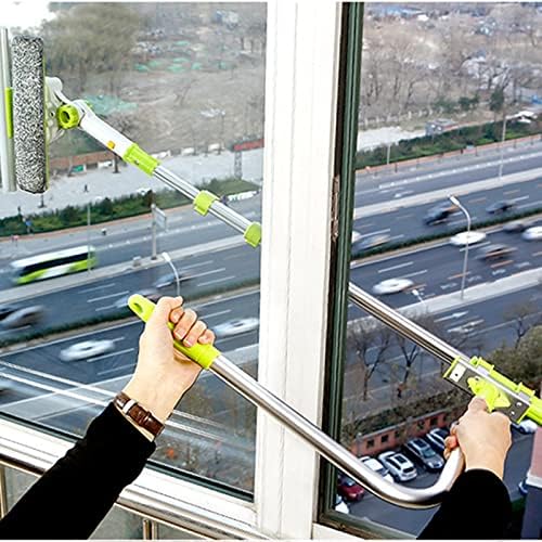 Upgraded Telescopic High-rise Window Cleaning Glass Cleaner Brush for Washing Dust Household Tools