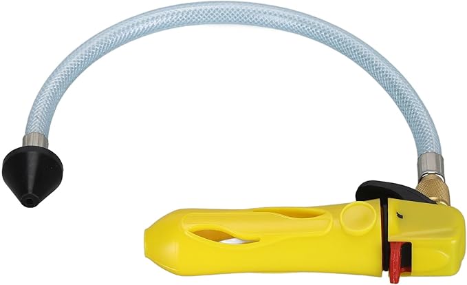 Semme Versatile Threaded Drain for AC Condensate Lines Efficient CO2 Cleaner with Flexible Hose and Design (Yellow)