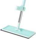 Floor Flat Mop 360° Rotatable Long Handle 50in 13.78in Panel Wet Dry Use - Efficient Cleaning Ergonomic Design Ideal for Home and Bedroom
