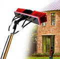 Glass Cleaning Brush Home Water Fed Telescopic Pole Kit Solar Panel Brush Rotating for Photovoltaic Panel20FT Extendable Window Cleaning Pole Kit with Steel Buckle Fixing Easy to Install in