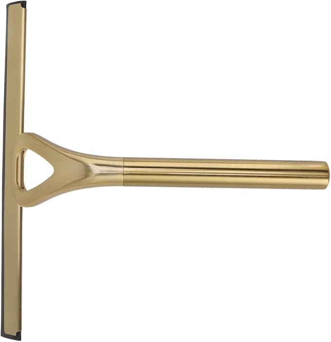 Hapivida Window Squeegee Durable Stainless Steel Shower Squeegee with Comfortable Handle for Bathroom Mirrors Car Windows Glass Surfaces Cleaning Tool