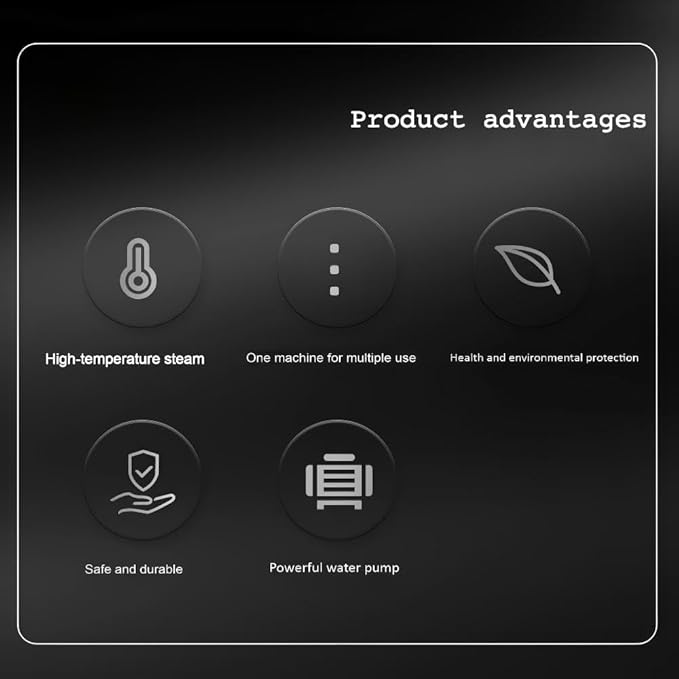 Multifunctional High-Pressure Steam Cleaner Car Wash and Home Cleaning Multiple Attachments Included