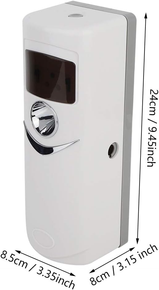 Air Fresher Dispenser Electric Dispenser Desktop 4 Time Settings Wall Mounted for Office Bedroom Home Livingroom