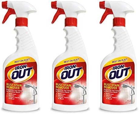 Iron Out Rust Stain Remover Spray Gel 16 Fl. Oz. Bottle 3-Pack