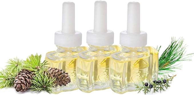 Scent Fill 100% Natural Juniper Woods Plug in Air Freshener Scented Oil Refills 3 Refills
