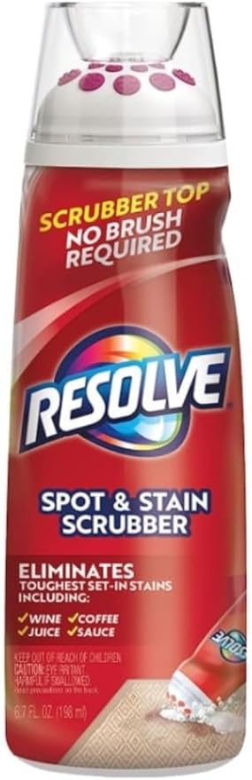 Spot and Stain Scrubber Removes the Toughest Set-In Stains Scrubber Top No Brush Required QR Code (Resolve Carpet Spot (2 Count))