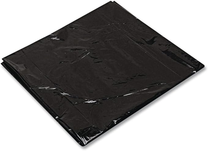 Trinity Plastics Low-Density Can Liners 56 gal 1.3 mil 43-inch x 47-inch Black 100/Carton (TRNML4347H)