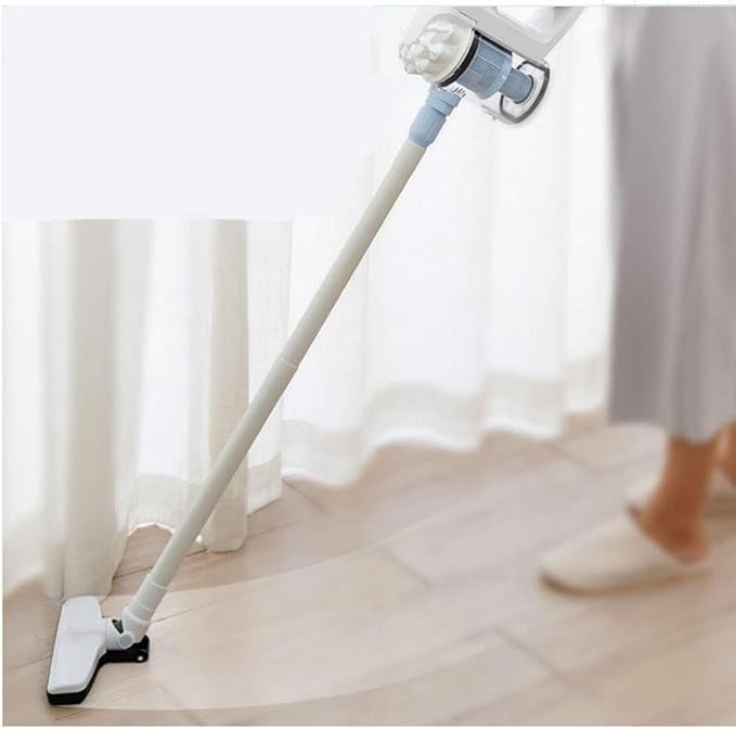 Hard Floor Vacuum Cordless Vacuum Cleaner Powerful Suction Stick and Handheld Light Weight Bagless Large-Capacity Dust Cup Vacuum Ideal for Hard Floor Carpet for Home. (Color : Pink)