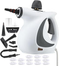 Handheld Pressurized Steam CleanerPower Washerwith 1 Set Accessories Multi-Purpose Steamer for Cleaning Car Furniture Floor Upholstery Grout and Tile (1 set+13 fabrics)