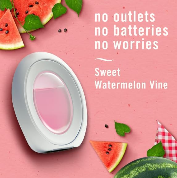 F.e.b.r.e.z.e Small Spaces Air Freshener Limited Edition.25 fl. oz. 4 Count (Pack of 1) (Sweet Watermelon Vine)