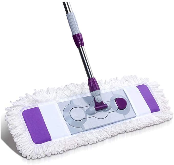 Mop - Microfiber Hardwood Floor Mop Stainless Steel Handle Reusable Flat Mop Pads