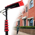 Glass Cleaning Brush Home Water Fed Telescopic Pole Kit Solar Panel Brush Rotating for Photovoltaic PanelWater Fed Pole Kit 3.6M 11M Window Cleaning with Brush Outdoor Window Cleaner for Gl