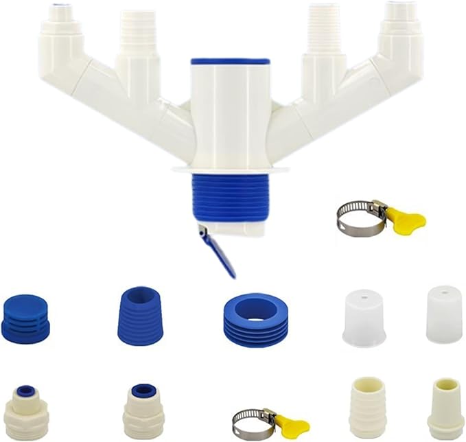Versatile Kitchen Sink Plumbing Set With 3 Not Odor Trapping Versatile Kitchen Sink Drain Pipe ABS For Busy Kitchens