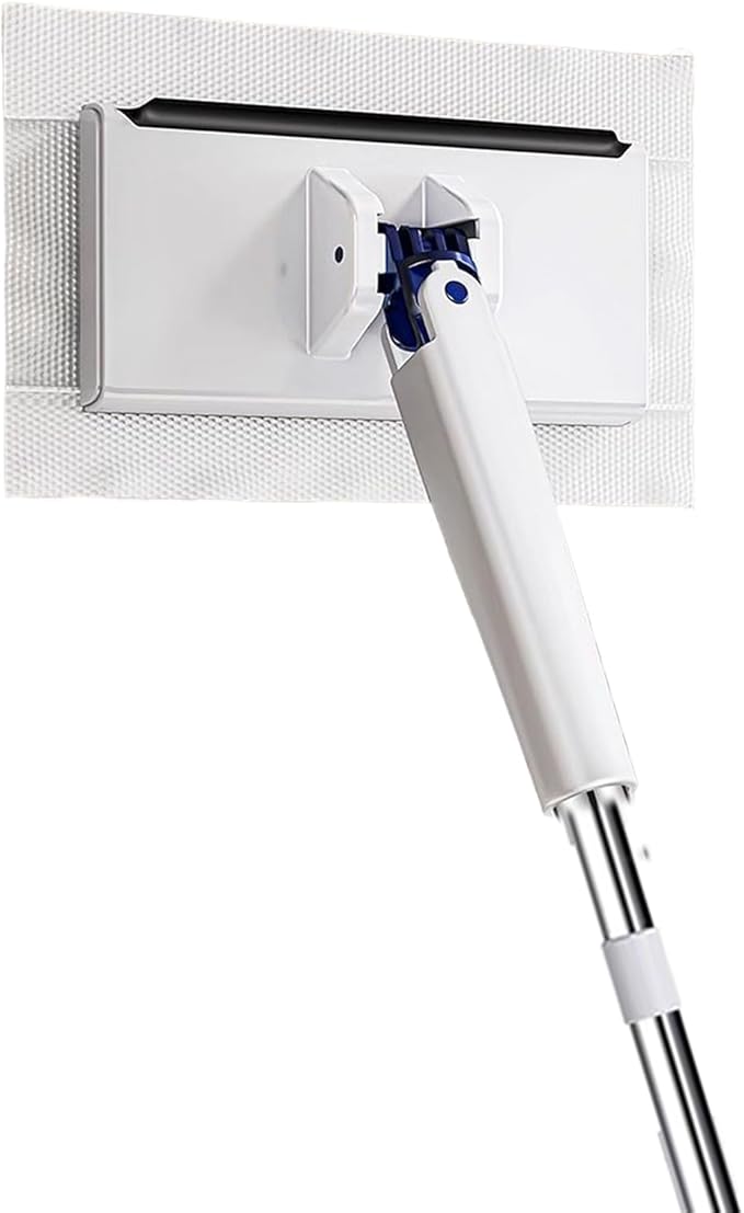 Genérico Lazy Mop - Wet or Dry Floor Cleaning Supplies | Automatic Mop with Cloth Clip | for Kitchen Doors Slots Walls and Bathroom