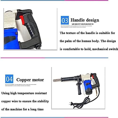 1100W Electric Needle Scaler Gun - Heavy-Duty Rust Removal Tool for Weld Slag Paint &amp Corrosion - Industrial-Grade Handheld Surface Cleaner for Metal Steel &amp Automotive Restoration