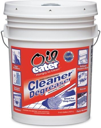 Oil Eater Ultra Concentrated Cleaner and Degreaser Professional Strength Original Formula 5 Gallon Bucket Pack of 2
