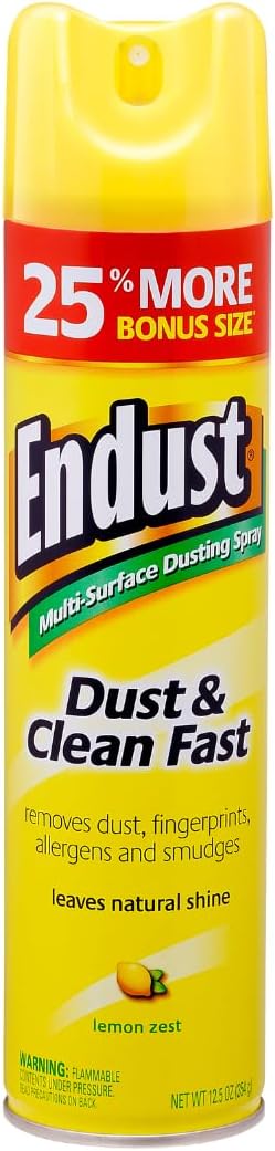 Endust Lemon Zest Multi-Surface Dusting and Cleaning Spray Lemon Zest 6-Pack