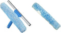 Unger Professional 14 Window Cleaning Tool: 2-in-1 Microfiber Scrubber and Squeegee &amp Professional Window Cleaner Scrubber Refill Sleeve 14