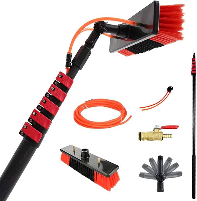 Telescopic Window Cleaner Professional Set Window Cleaning Rod 3.6-10.8M Telescopic Rod Aluminum Telescopic Rod Glass Cleaning photovoltaic Panel