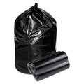 RW Clean 55 Gallon Trash Bags 100 Heavy-Duty Garbage Can Liners - Fits 55-60 Gallon Trash Cans Stretchable Black Plastic Bin Liners With Star Seal Bottom - Restaurantware