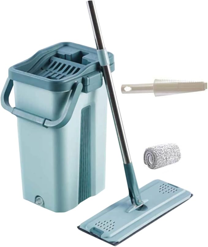 PRETYZOOM 1 Set Cleaning Mop with Easy Mobility Handle Non Hand Washing Dust Mop for Efficient Floor Cleaning with High Performance