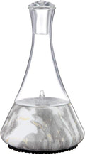 Opulence - Nebulizing Diffuser for Essential Oil/Aromatherapy with Ceramic Base and Touch Sensor Light Switch - Premium Home &amp Professional Use - No Heat No Water No Plastic … (Grey Marble)