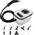 1250ML Portable Steam Cleaner 1500W Handheld Steam Cleaner 4Bar 105°C 3 Gear Adjustment for Cleaning Upholstery Bathroom Grout and Tiles Car Detailing White