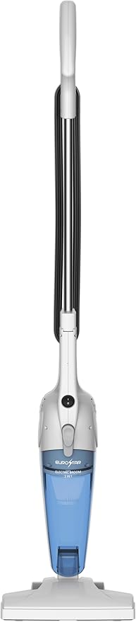 EUROSTAR EV2033 2-in-1 Lightweight Bagless Vacuum &amp Electric Broom Blue