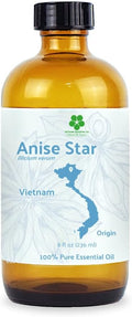 Star Anise Essential Oil - Direct from Malagassi Essential Oils - Premium Star Anise Seed Oil for Aromatherapy Diffuser Candle Soap Skin and Hair (8oz)