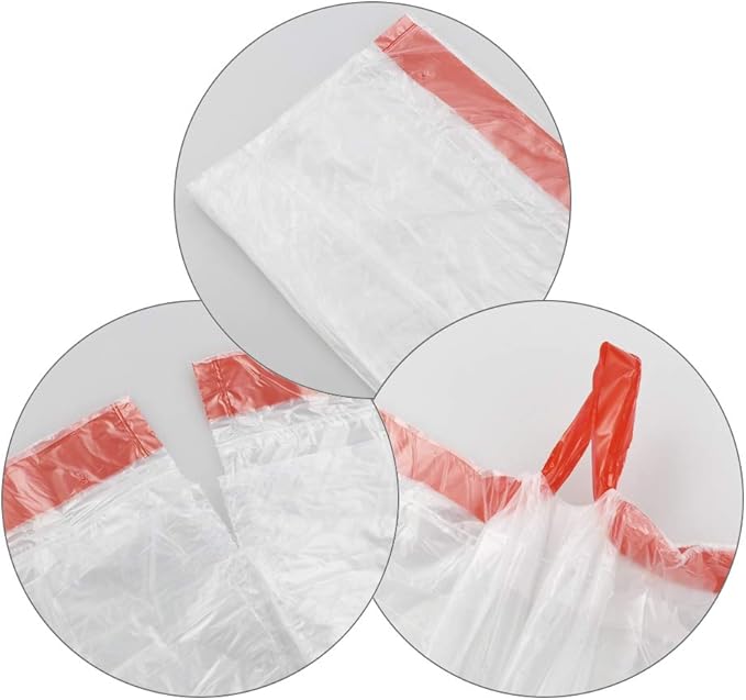 13 Gallon Drawstring Garbage Bags Clear Trash Bags 120 Bags
