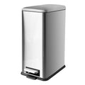 8 Gallon Kitchen Trash Can Stainless Steel Step Pedal Trash Can with Inner Bucket Soft Close Lid and Stays Open for Apartments RVs Dorms Offices or Bathrooms