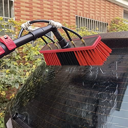 Glass Cleaning Brush Home Water Fed Telescopic Pole Kit Solar Panel Brush Rotating for Photovoltaic PanelWindow Cleaning Pole Telescopic Cleaning Brush Aluminium Extendable Water Fed Window