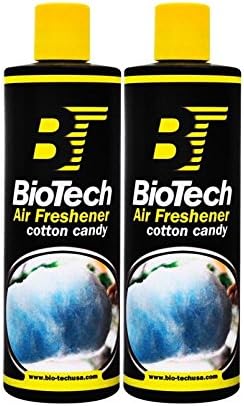 BioTech Air Freshener Cotton Candy Scent Contains no harmful solvents and safe for use on any environment Controls smoke cigarette mildew pet and food odors 16 oz (2)