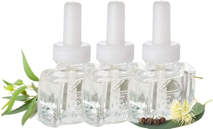 Scent Fill 100% Natural Eucalyptus Plug in Air Freshener Scented Oil Refills 3 Refills