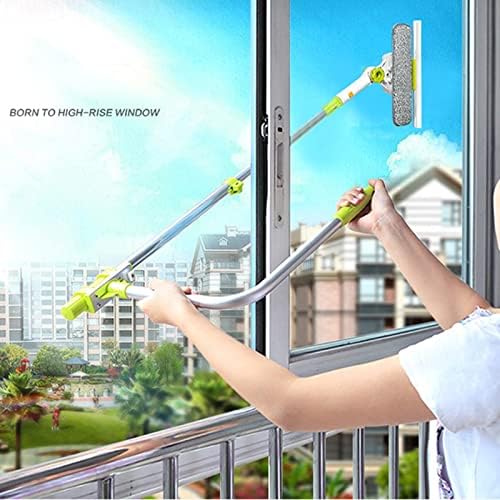 Upgraded Telescopic High-rise Window Cleaning Glass Cleaner Brush for Washing Dust Household Tools