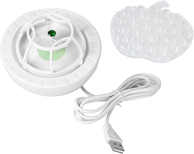 Pwshymi Ultrasonic Mini Dishwasher Cleaner for Household Kitchen USB Plugin Compact Green 4.6ft Cable (Green)