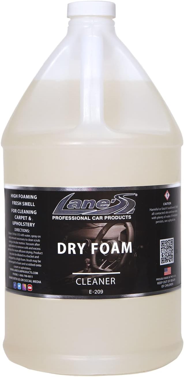 LANE'S Carpet Cleaner Spray- Carpet Cleaner Foam Removes Odor Fights Tough Dirt and Stains Professional Grade Cleaning Spray- 1 Gallon