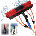 Glass Cleaning Brush Home Water Fed Telescopic Pole Kit Solar Panel Brush Rotating for Photovoltaic PanelSolar Panel Cleaning Brush with Adjustable Water Fed Pole Kit 13.1ft Window Cleaning