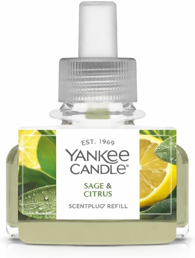 Yankee Candle ScentPlug Refills - Midsummer Night Sage &amp Citrus Coconut Beach Sun &amp Sand (Pack of 4)