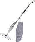 Spray Mop Reusable Rotating Magic Flat Mops with Microfiber Pads Wet and Dry Cleaner Household Cleaning Tools Accessories(1mop5cloth)