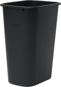 Winco Waste Basket for Home and Office 10 Gallon Black