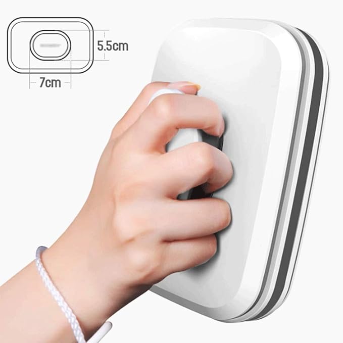 Glass Wiper Cleaner for Glazed Windows Thickness (3-10 mm) Magnetic Window Cleaner Wiper Glass Washing Cleaning Tool Brush
